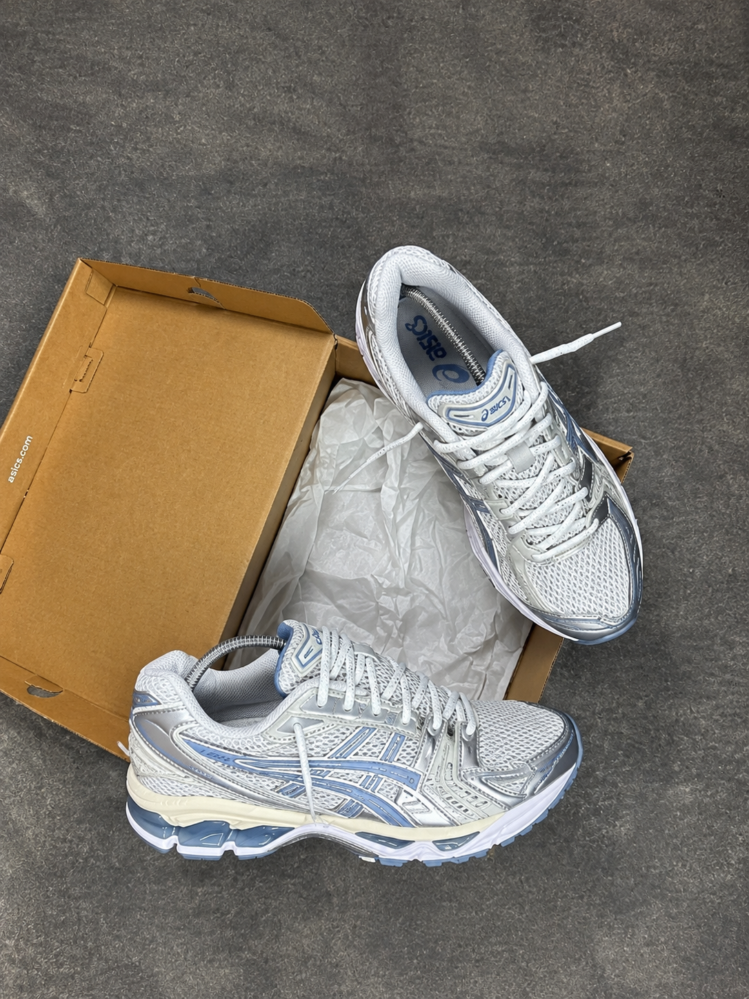 ASICS Kayano 14 White Light Navy