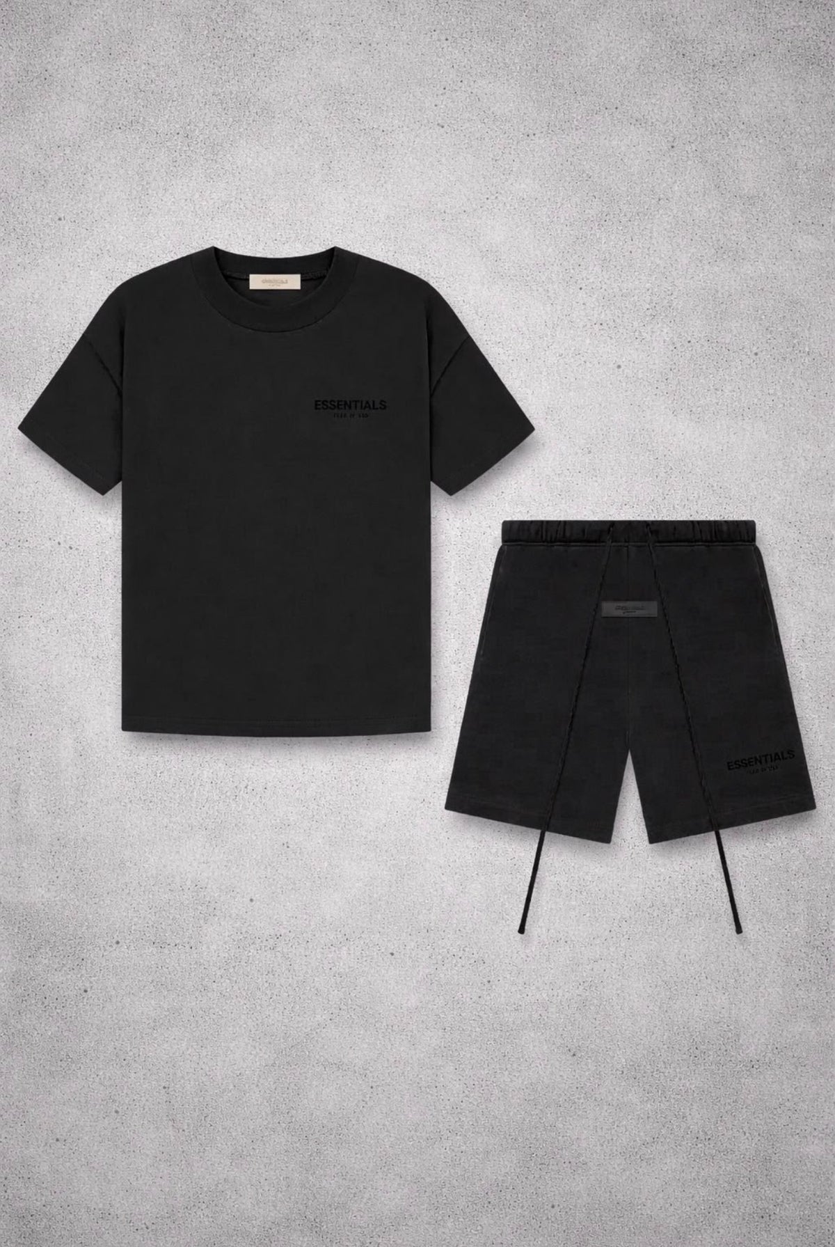 ESSENTIALS Fear Of God Black Short Set