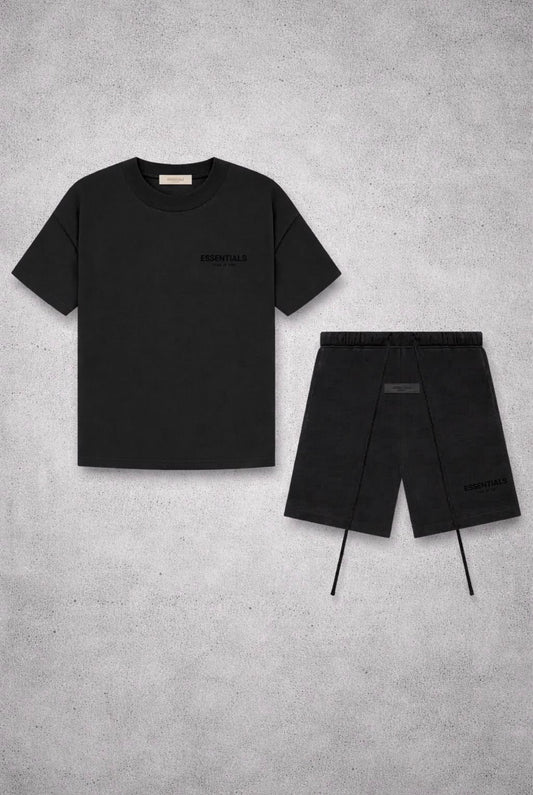 ESSENTIALS Fear Of God Black Short Set